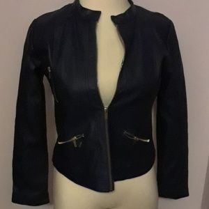 Faux leather jacket
